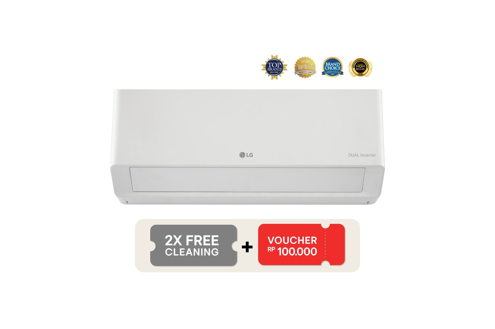 Front view of 0.5 PK DUALCOOL AC Inverter New Terminator Basic K05NVA